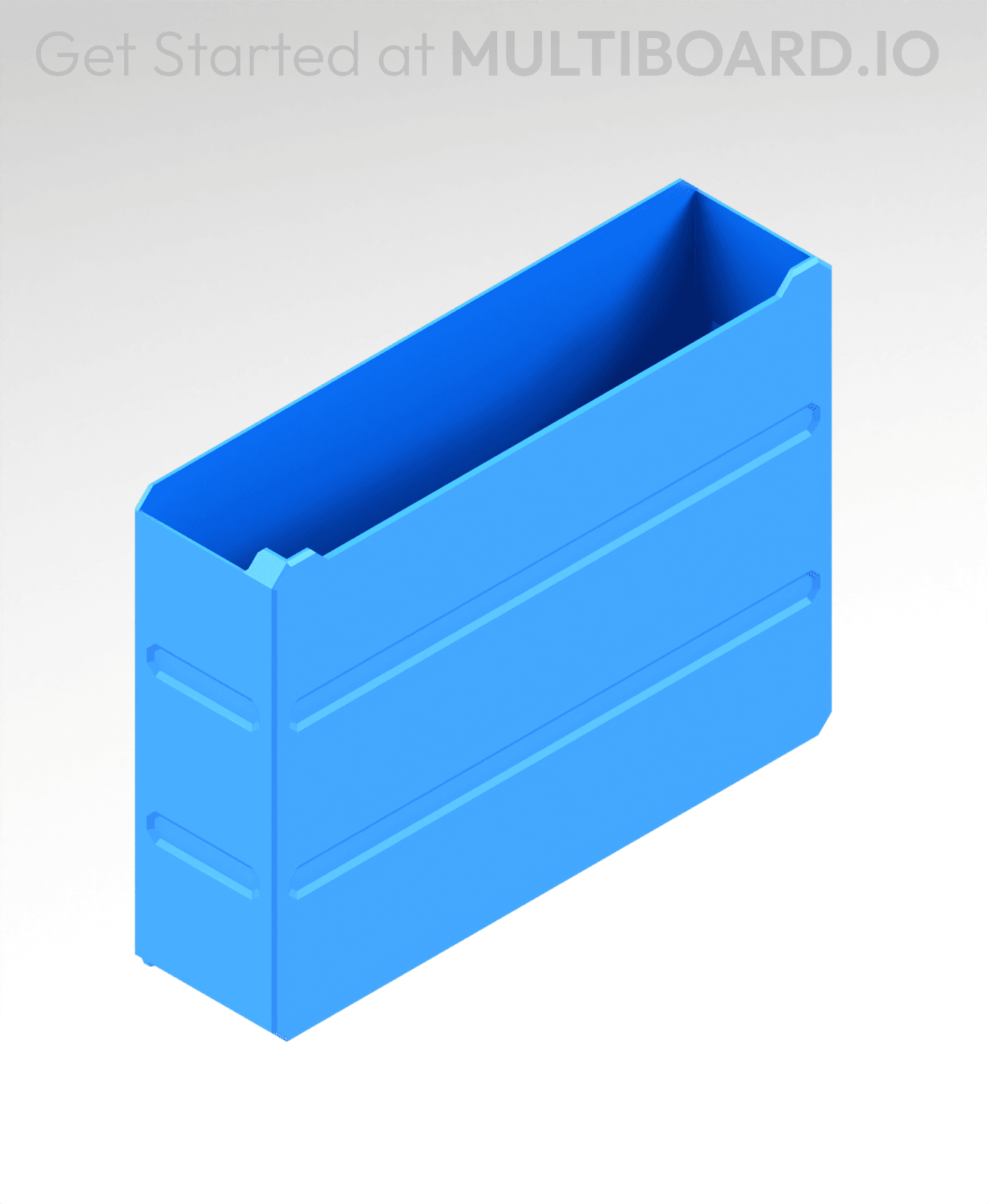 4x3x1 LU - Labelled - MultiBin Simple Drawer 3d model