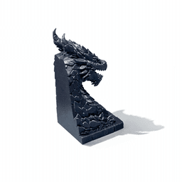 DRAGON BOOK STAND - VULCANO DRAGON / MODERN HOMEDECOR / GOTHIC / DRAGON DECOR / BOOKEND HOLDER 3d model