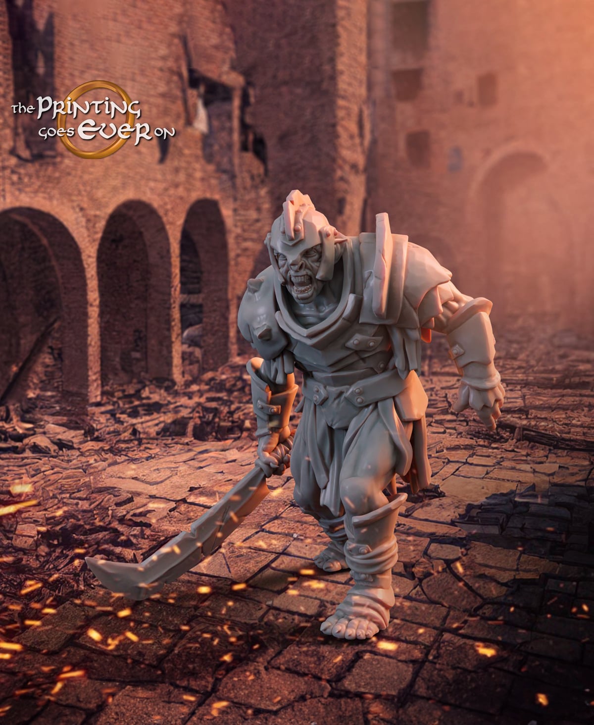 Assault Orc Fighter - A 3d model
