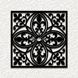 valhalla gothic square a wall art home decor 3d model
