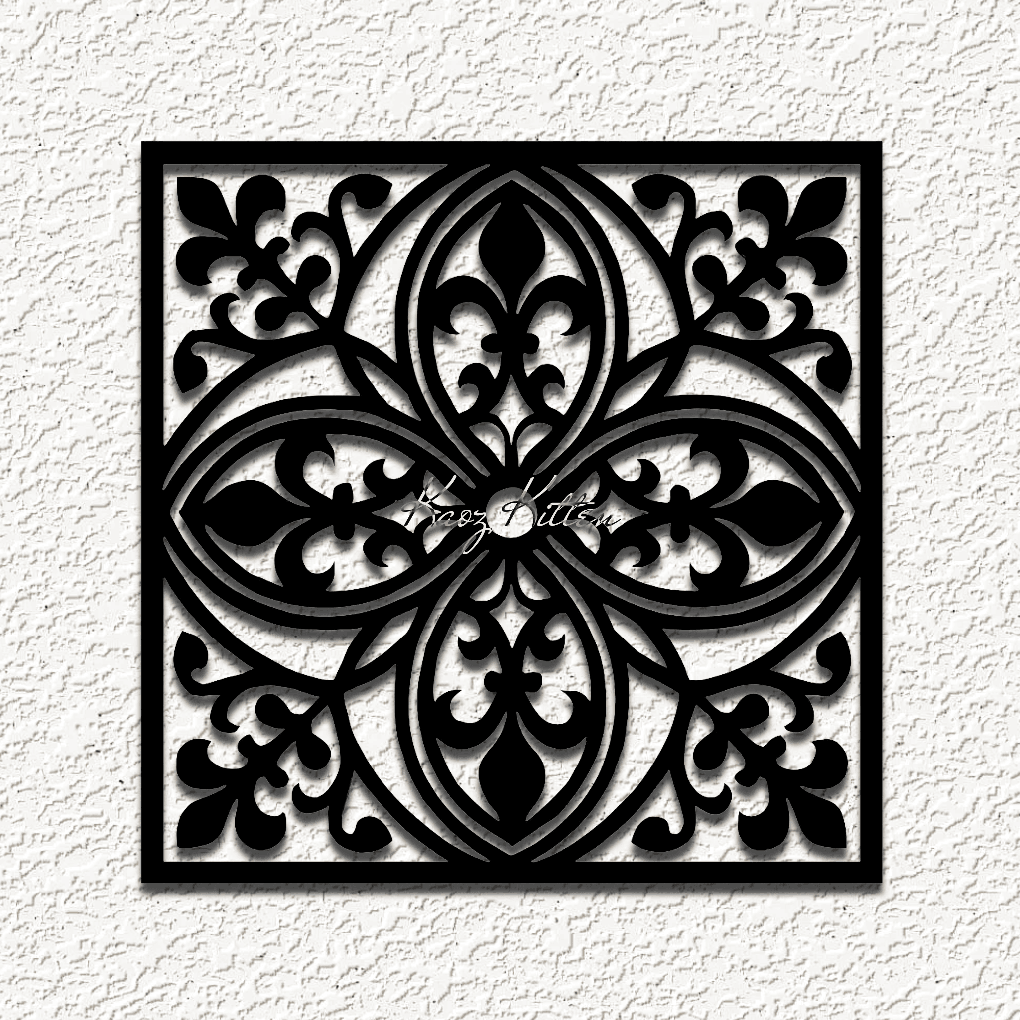 valhalla gothic square a wall art home decor 3d model