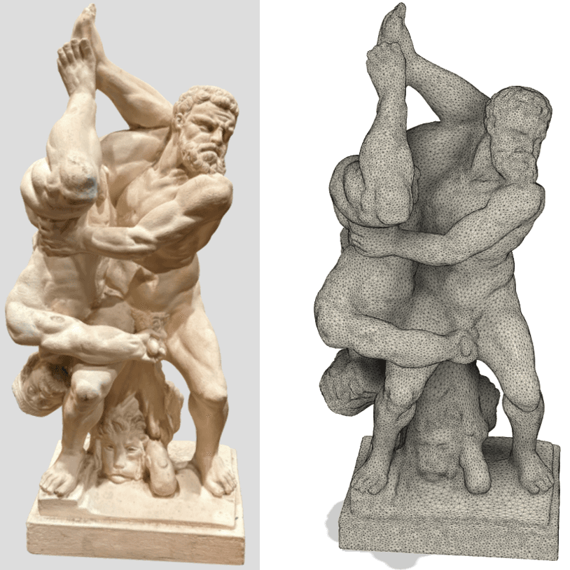 Hercules and Diomedes Sculpture 3d model