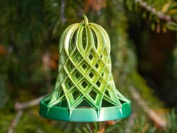 Open Lattice Christmas Bell 3d model