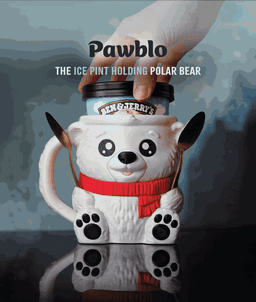 Pawblo , the Icepint Holding Polar Bear 3d model