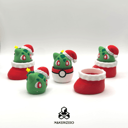 Bulbasaur Christmas Clicker 3d model