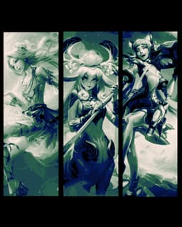 Fan art in Hueforge - League of Legends friends and enemies - Bookmark set 4 3d model