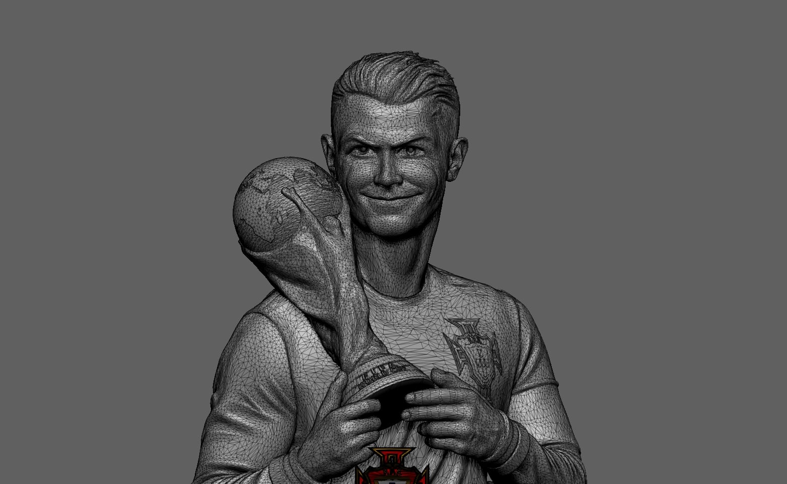 Cristiano Ronaldo 3D Scanning STL Printable 3d model
