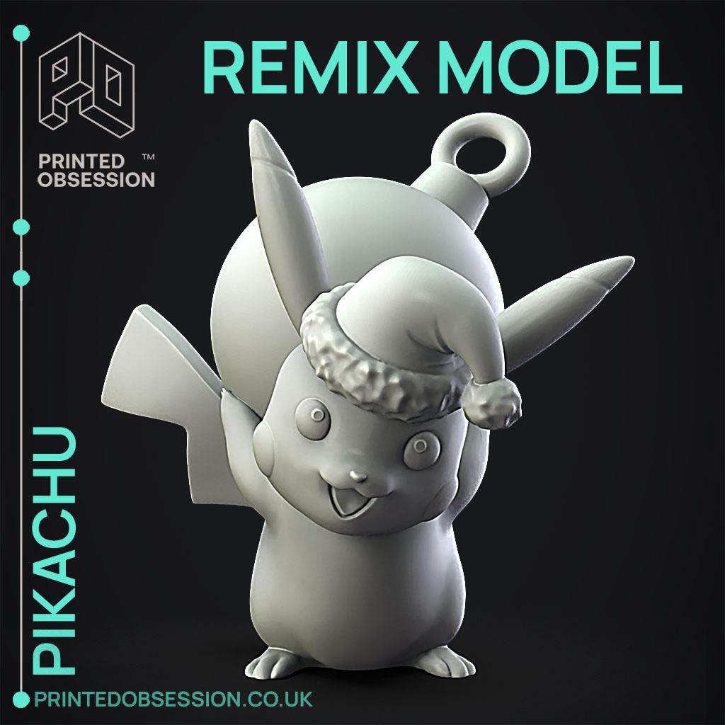 Pikachu - Xmas Remixable - Fan Art 3d model