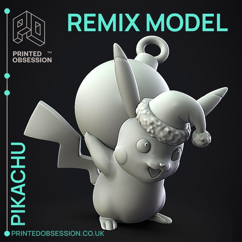 Pikachu - Xmas Remixable - Fan Art 3d model