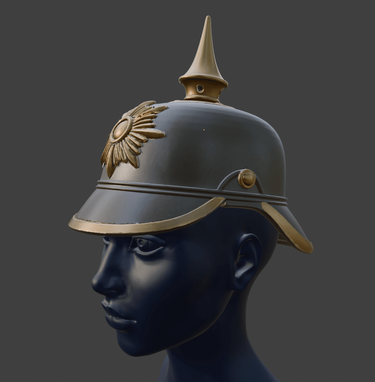Prussian Pickelhaube Helmet 3d model