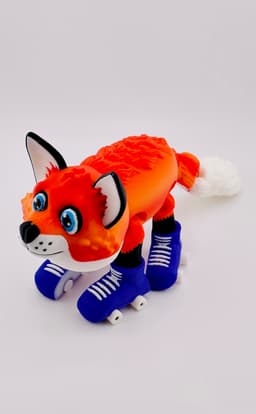 Fox Roller Skate Flexi 3d model