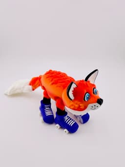 Fox Roller Skate Flexi 3d model