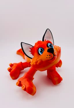 Fox Roller Skate Flexi 3d model