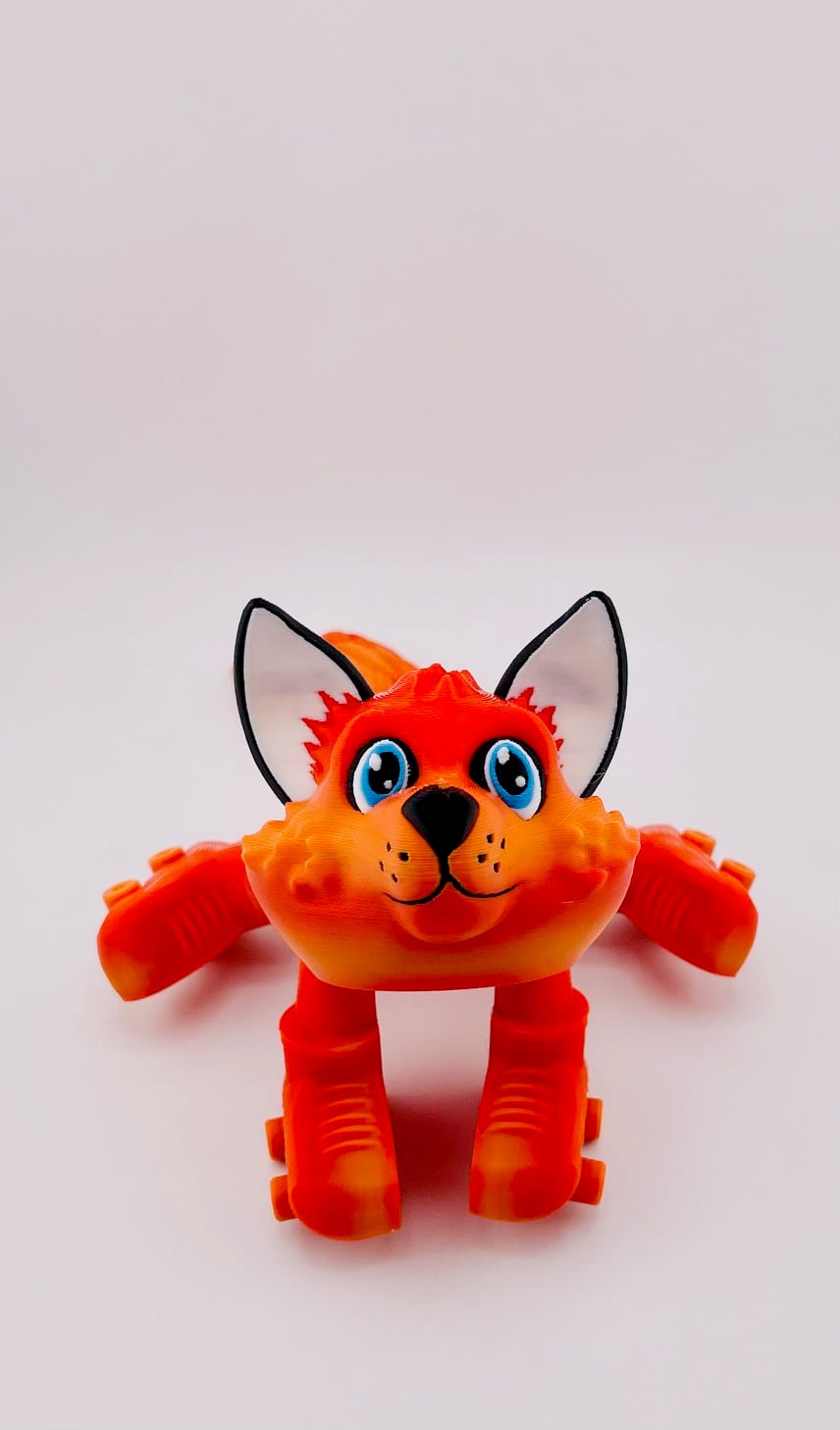 Fox Roller Skate Flexi 3d model
