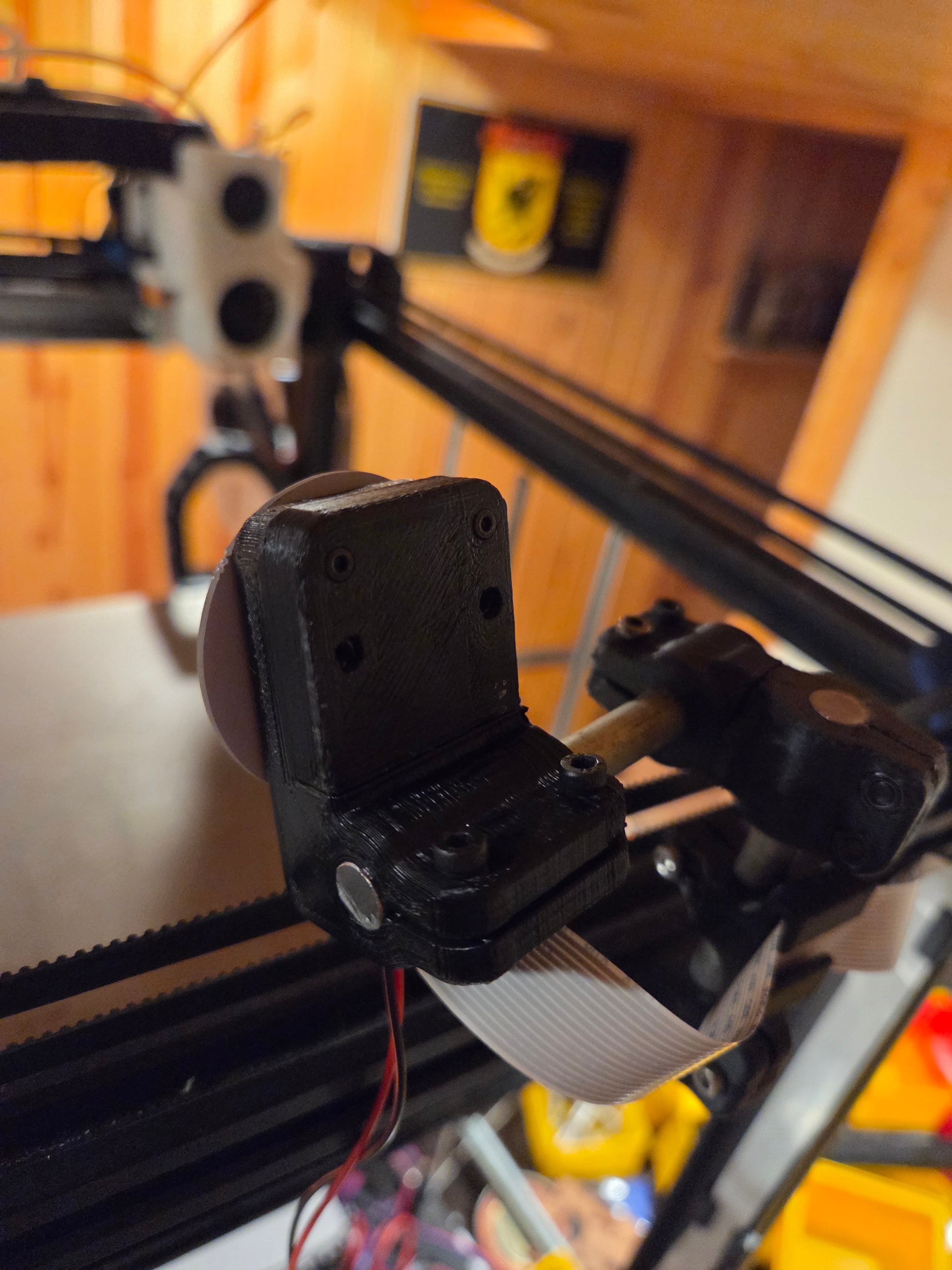 Raspberry Pi Cam Mount for 5/16" Post 3d model