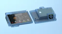 Raspberry Pi 4 5inch TFT Display Case with Fan 3d model