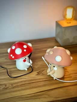 Cable Holder Cute Mushroom - Secret Stash - Print-in-Place 3d model