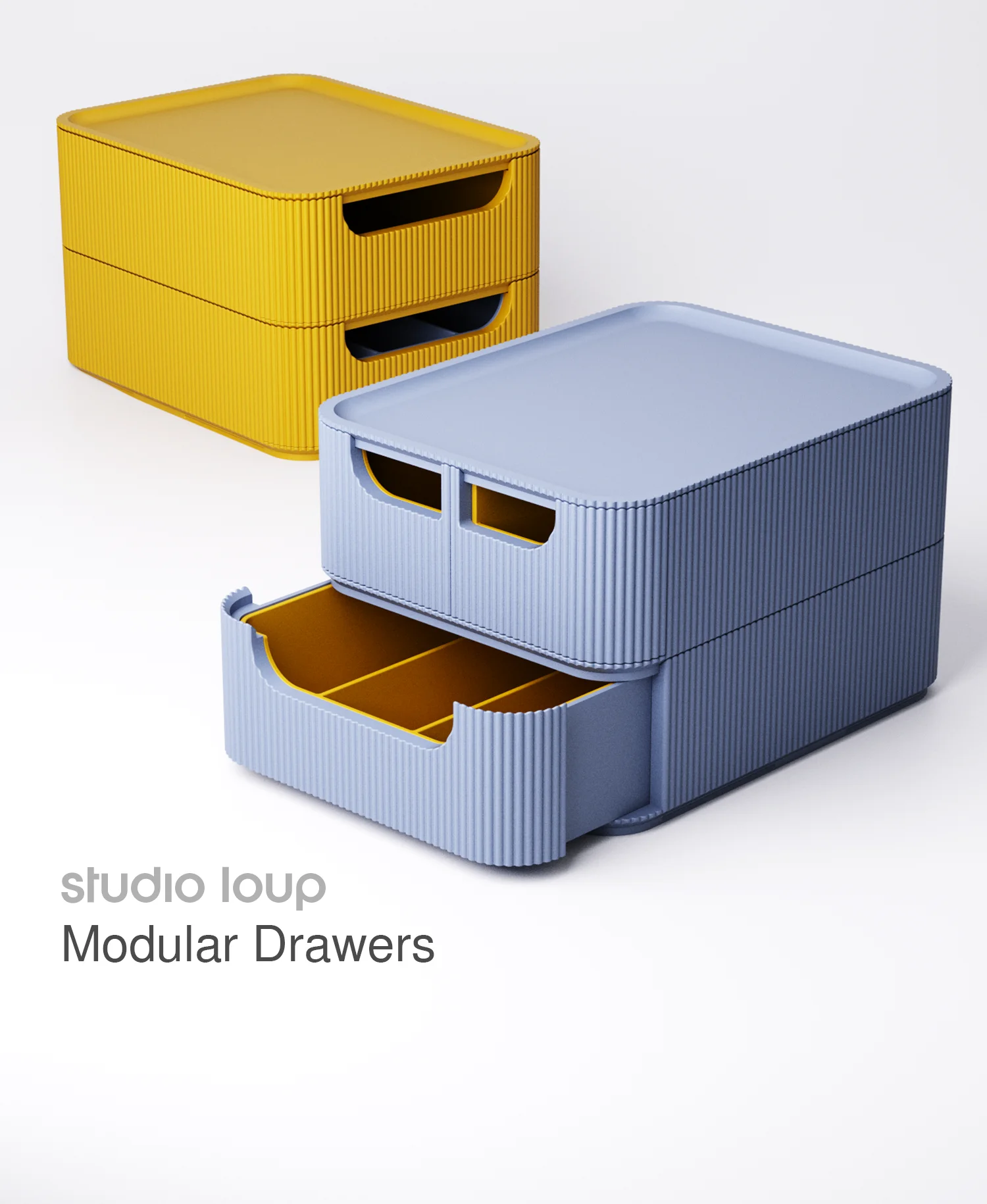 Modular Drawers 3d model