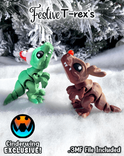 Festive T-Rex 3d model
