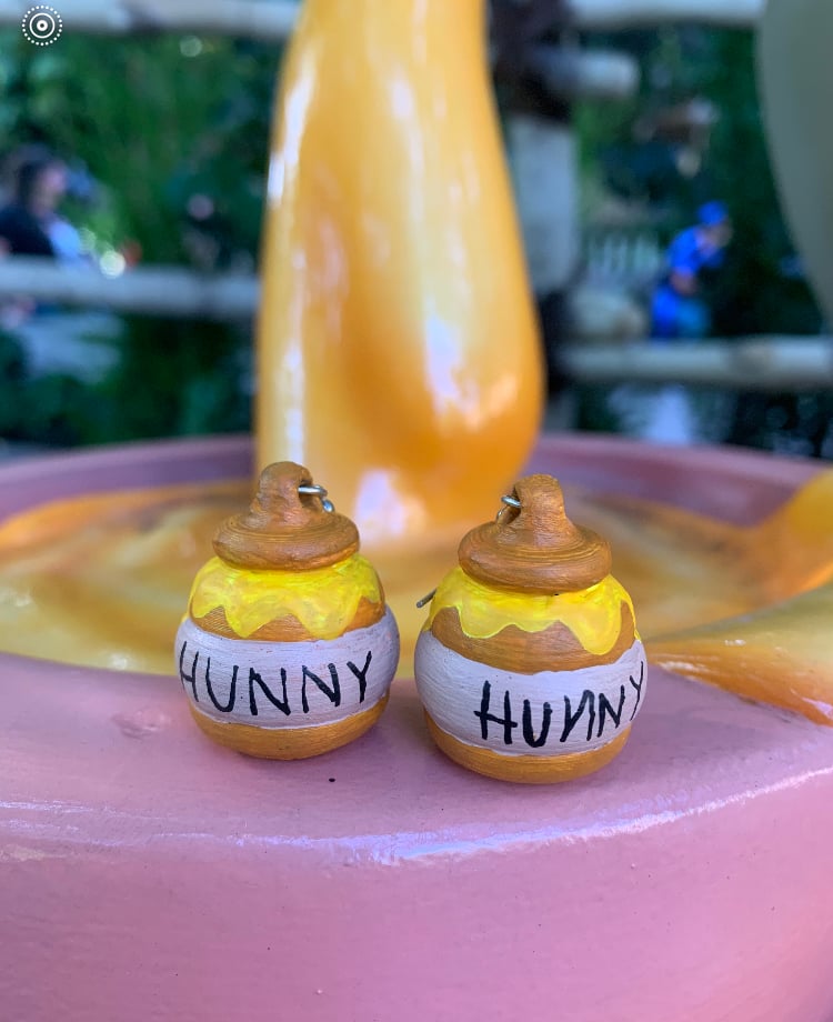 Pooh Honey Pot Earings.stl 3d model