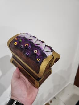 Great design, made a set as gifts at a Commander event and they were extremely well received. Printed at 108% to fit two sleeved decks or one deck and the trays, but got a smoother action with the width of the gears kept to 100% 3d model