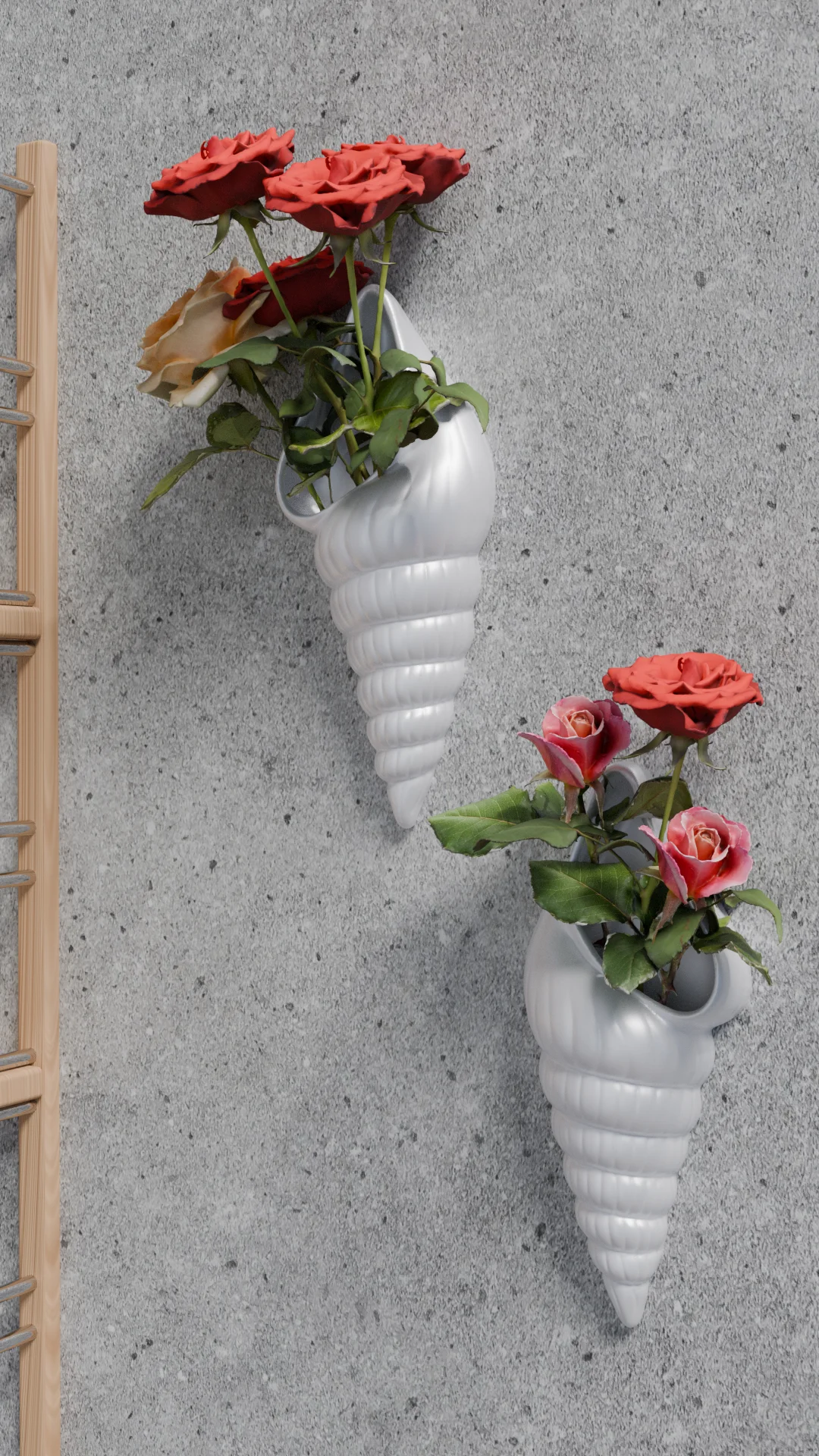 Seashell Wall Pot 3d model