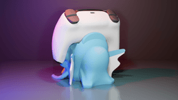 Gyarados Controller Holder Multiparts 3d model