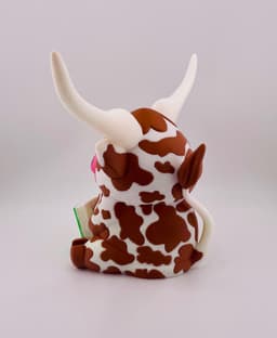 Texas Longhorn Cow Reading 3d model