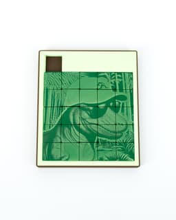 Sliding Square Puzzle (for laser marking) // 5x5 3d model