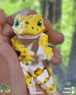 Gecko | Flexi Magnet | Multicolor 3d model