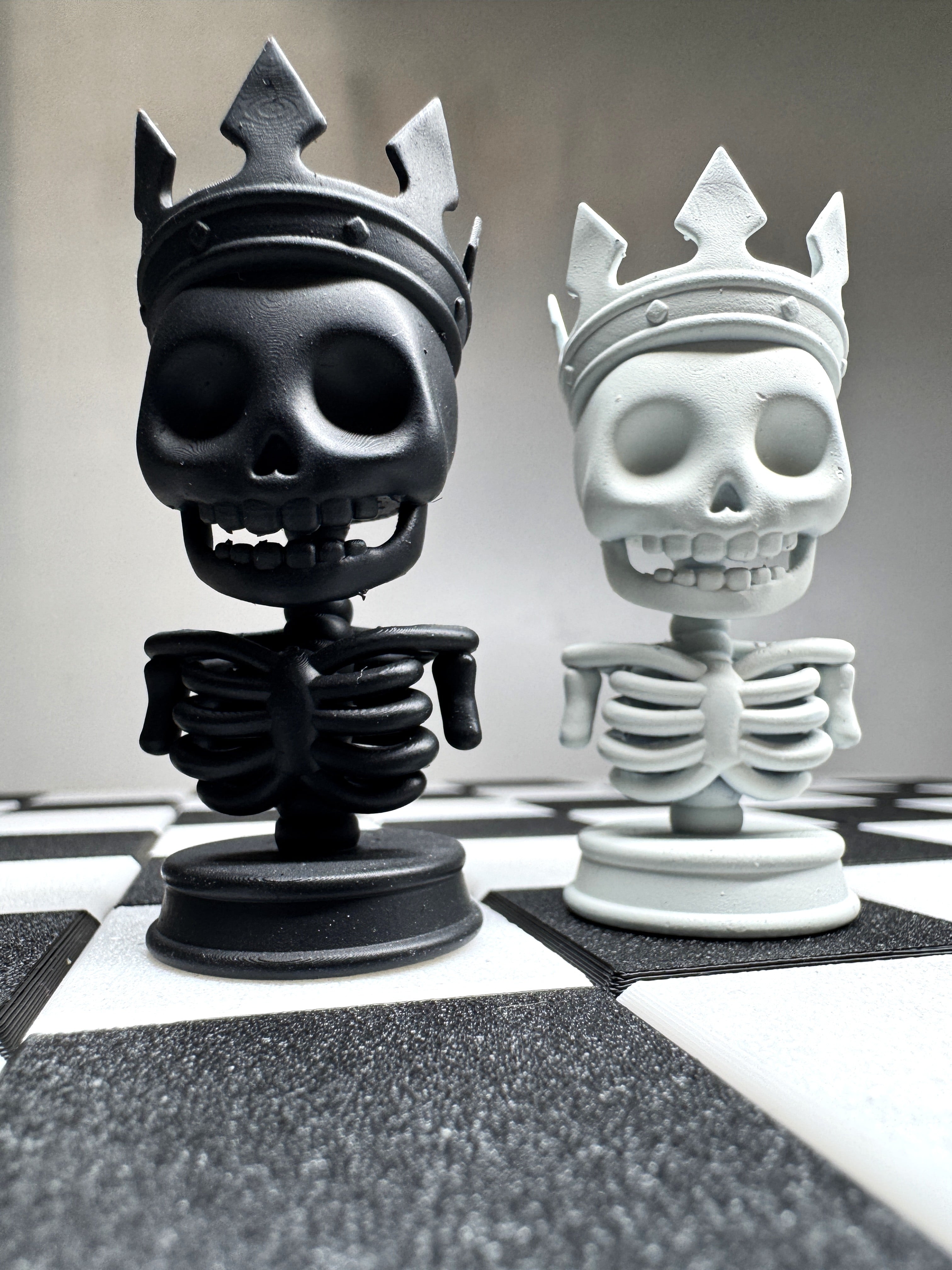 Skeleton Chess Set – Modular Board 3d model