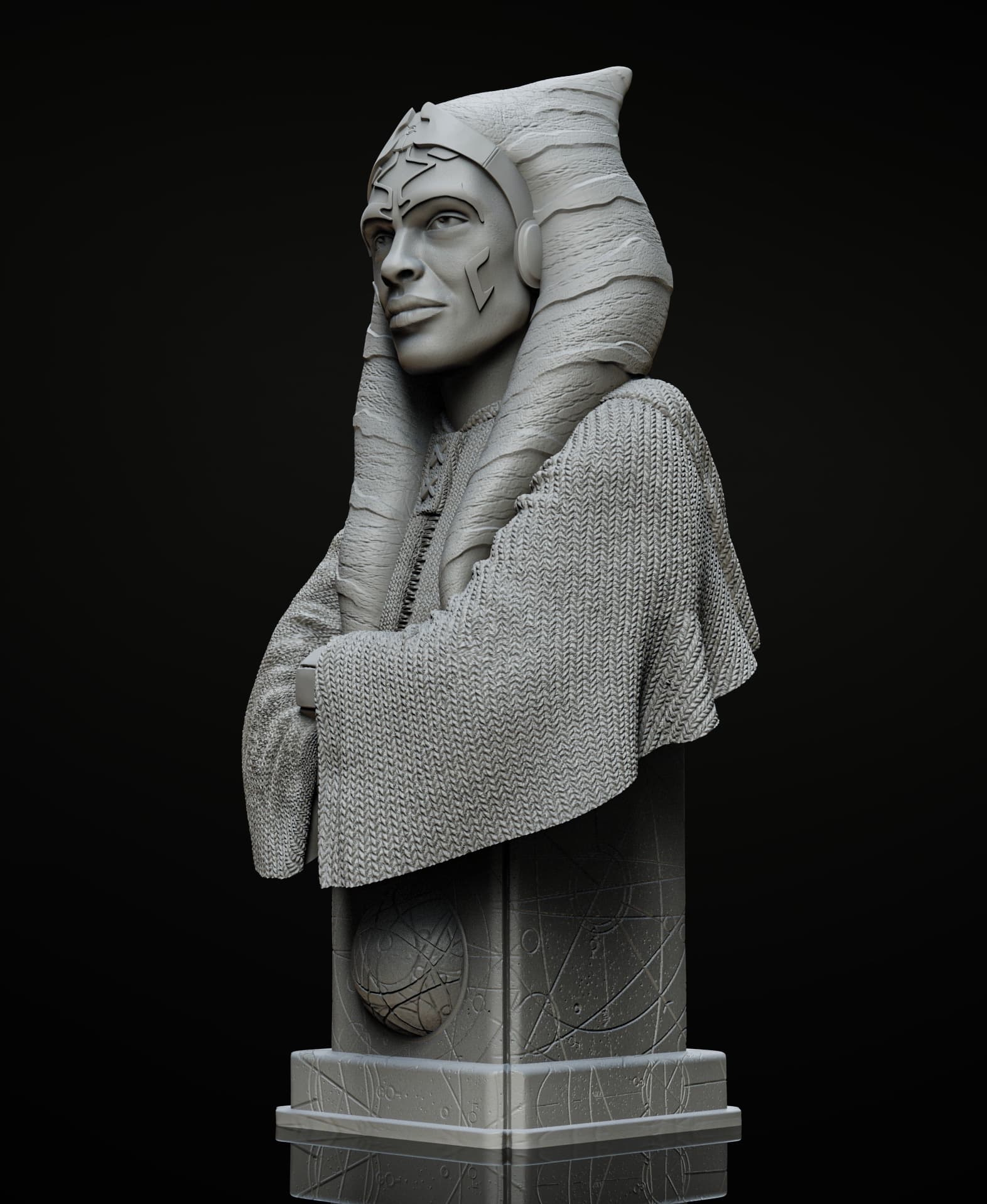 Ahsoka Bust (Pre-Supported) 3d model