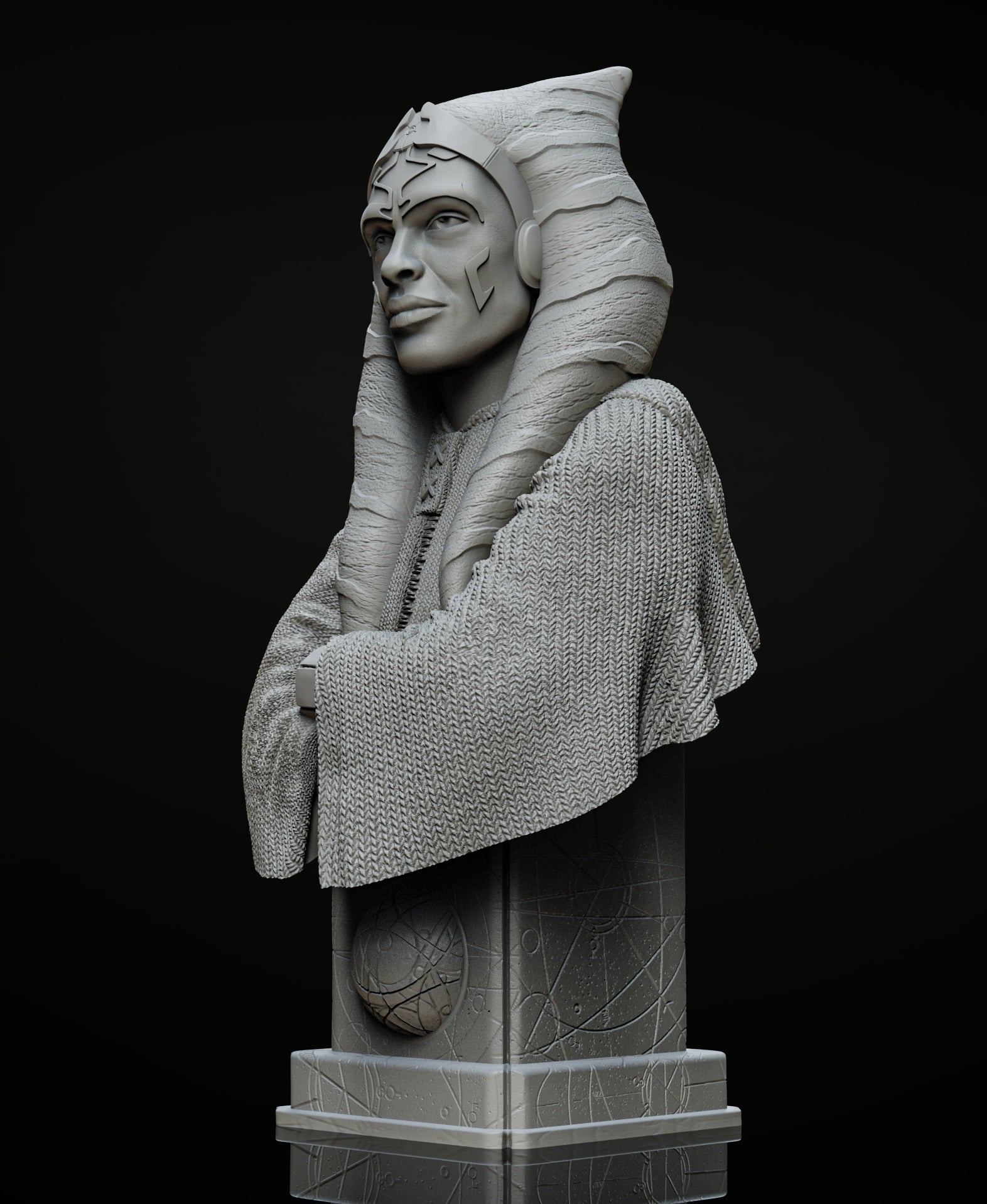 Ahsoka Bust (Pre-Supported) 3d model