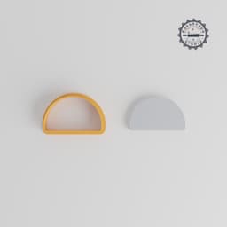 Semi Circle Shape Cutter Set, 18 Sizes 0.75"-5", Perfect for Cookies, Fondant & Clay, Geometry Design PRODUCT_1161 3d model