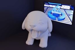 Caozinho abrindo a boca.stl 3d model