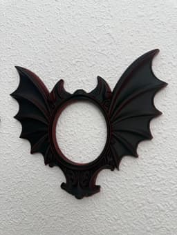 Bat Wing Frame Victorian Gothic Wall Decor 3d model
