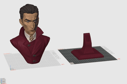Two-Face Harvey Dent Bust 3MF | Comics Multi-Color | DualFace 3d model