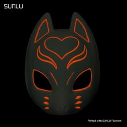 Luminous Fox Mask_SUNLU.stl 3d model