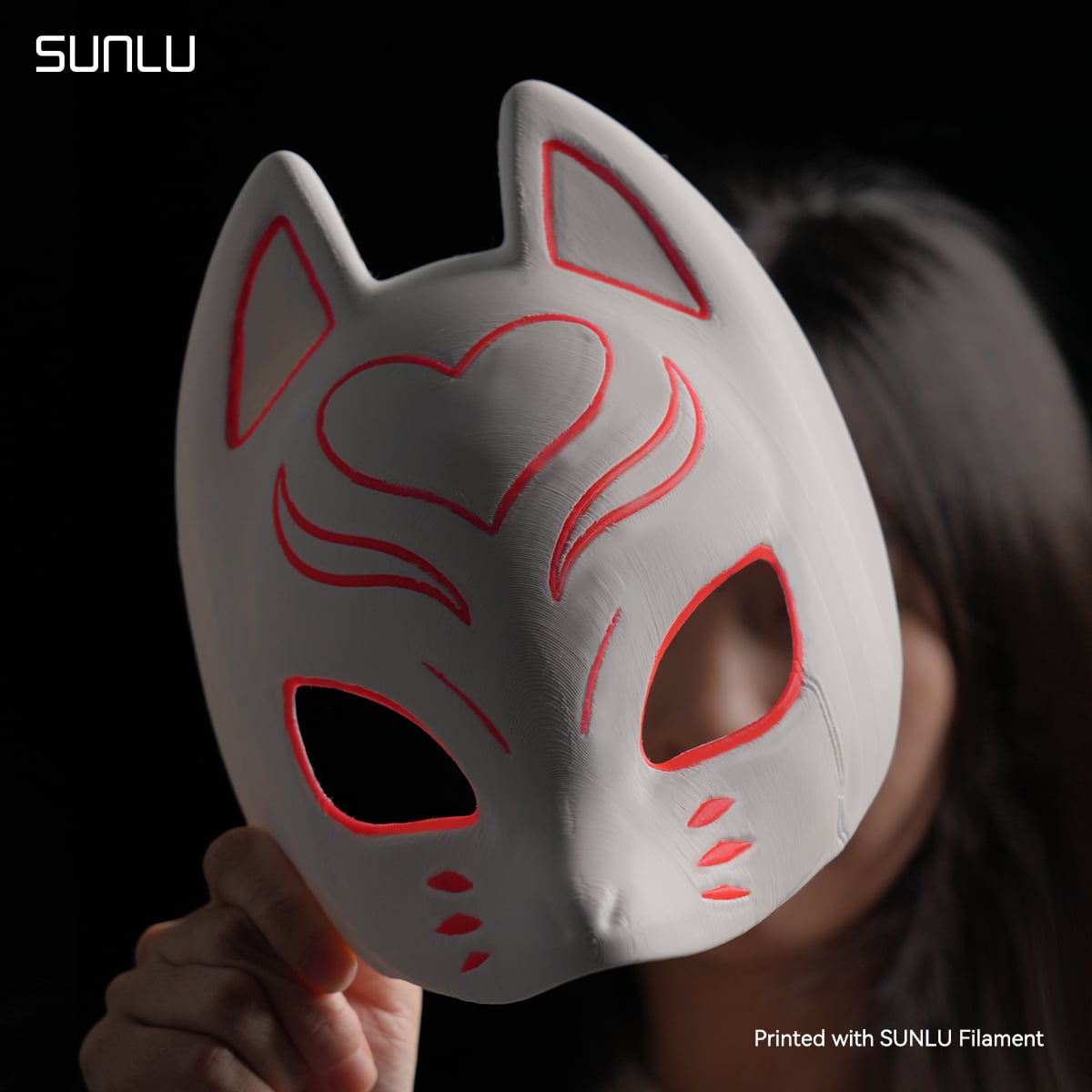 Luminous Fox Mask_SUNLU.stl 3d model