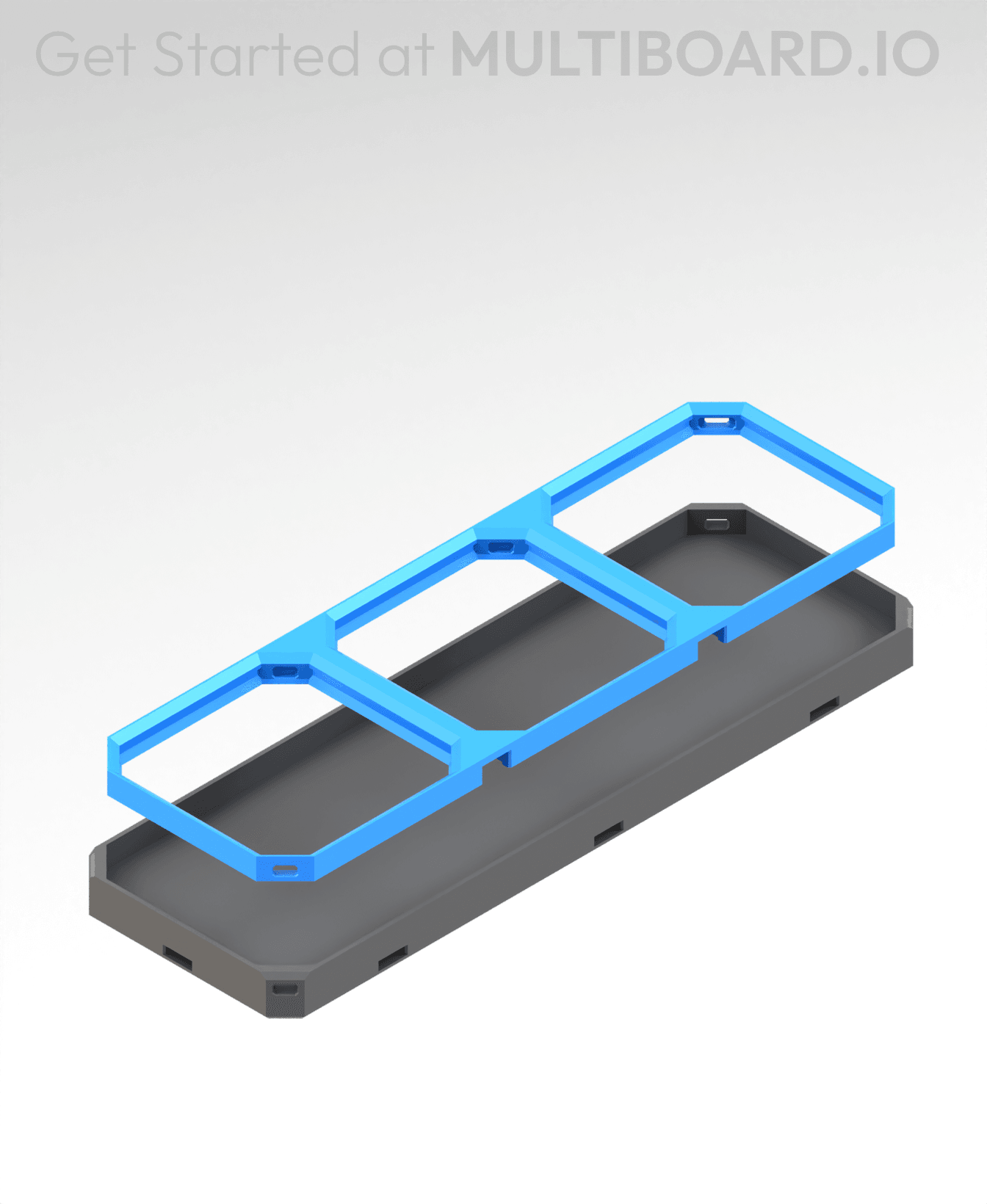 3x1 LU - Drop-In Multibin Panel 3d model