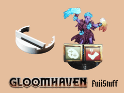 Gloomhaven discreet conditions tokens support for characters miniatures 3d model