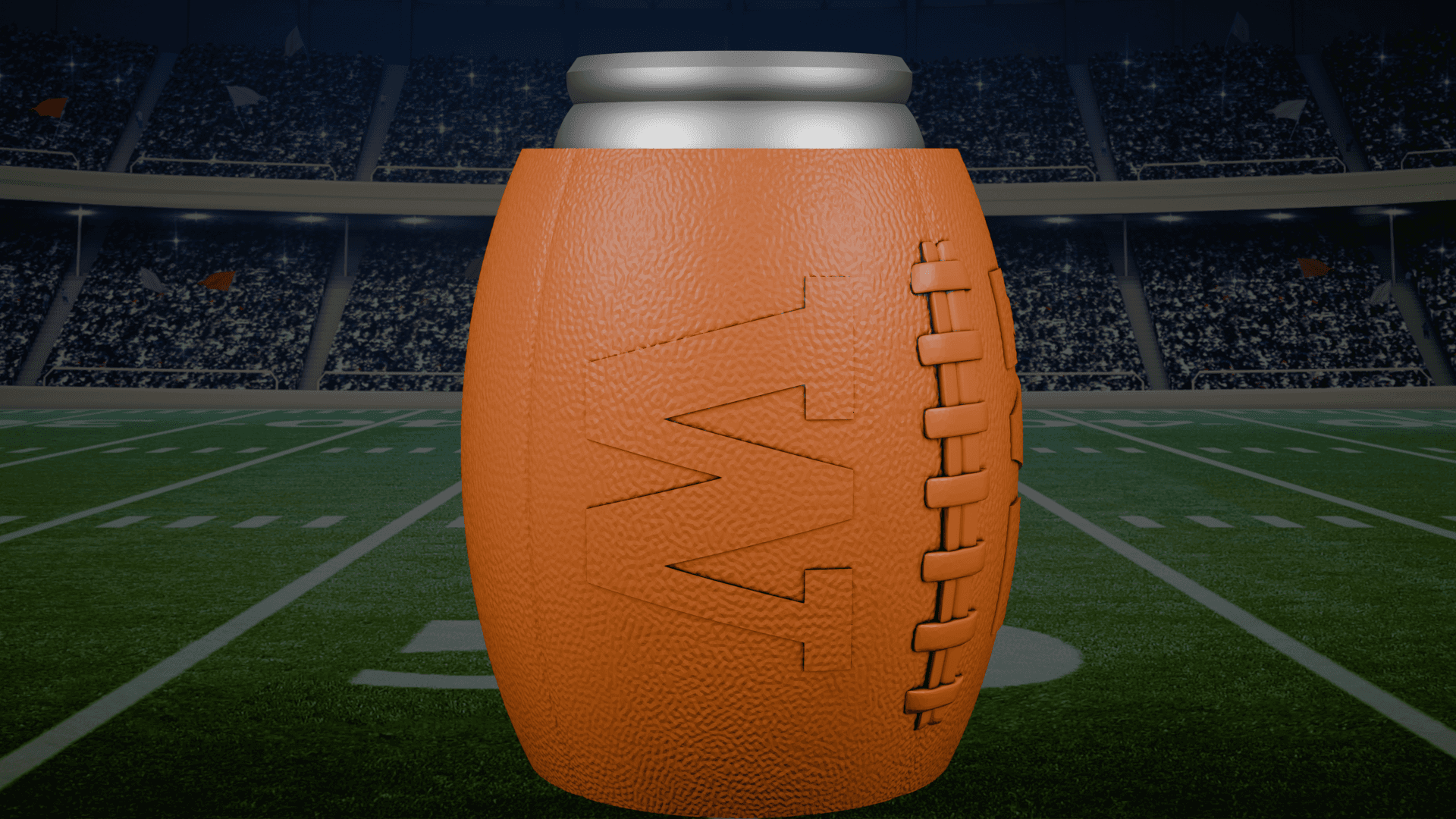 Washington Football Beer Can Holder 3d model