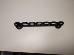 Multiboard 7x1 tile with threads at 1+7 3d model