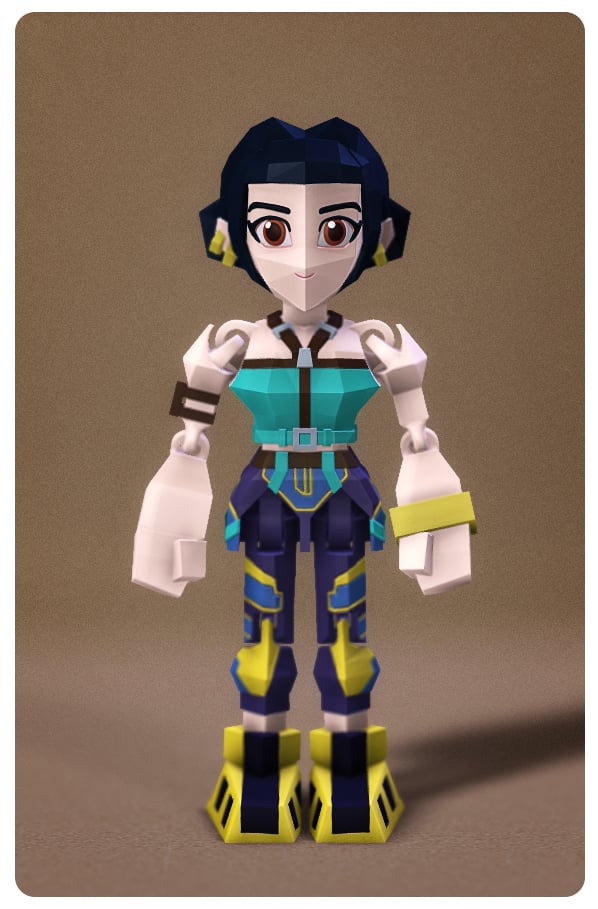 Low Poly KPop Demon Hunters Zoey 3d model