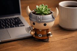 Little Viking Planter Succulent Pot 3d model