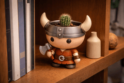 Little Viking Planter Succulent Pot 3d model