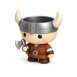 Little Viking Planter Succulent Pot 3d model