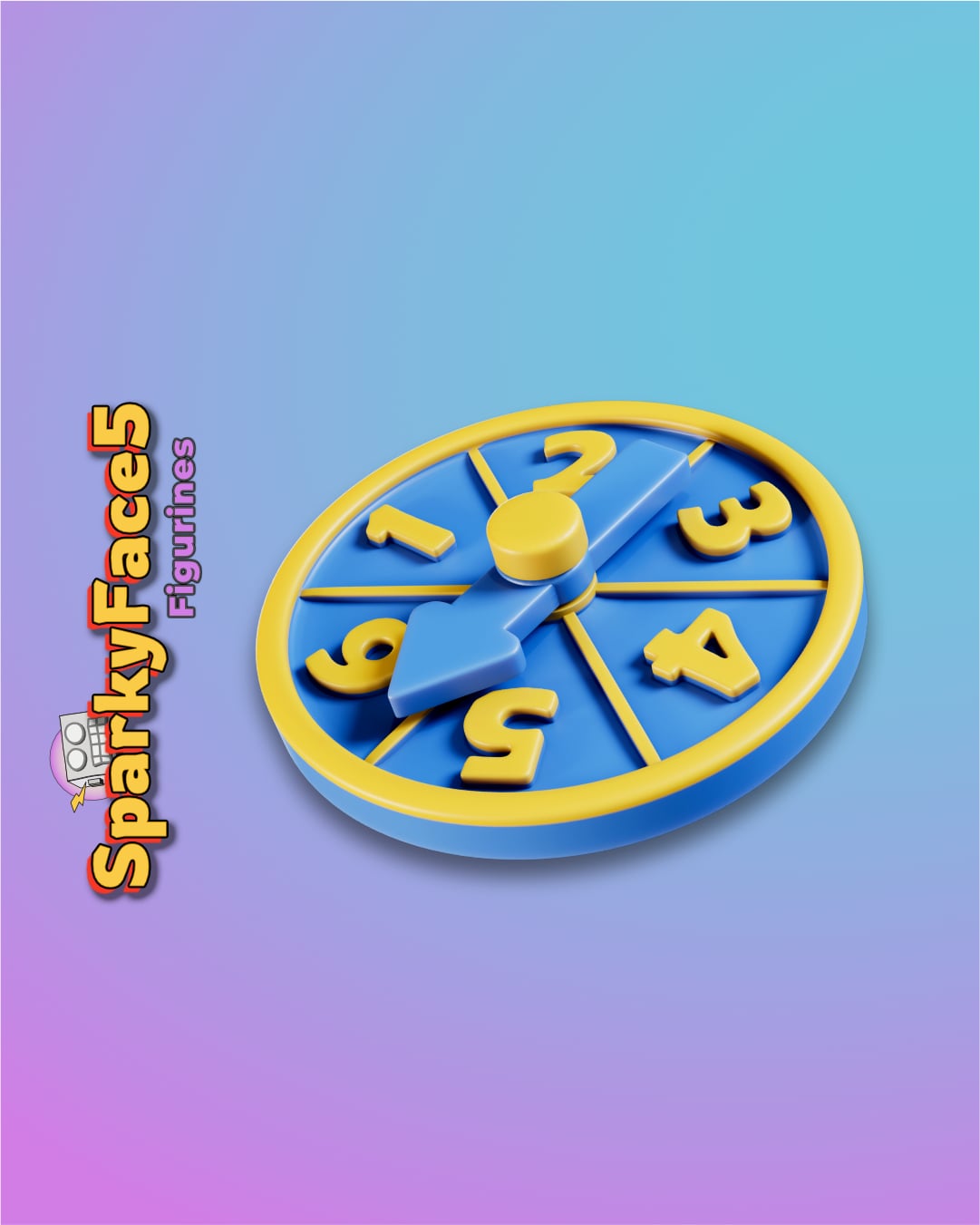 Number Spinner 3d model