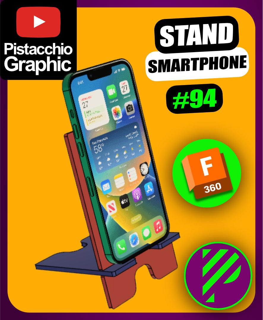 #94 Smartphone Stand | Fusion | Pistacchio Graphic 3d model