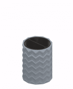 Prismatic Pen Cup with Spinning Divider 3d model